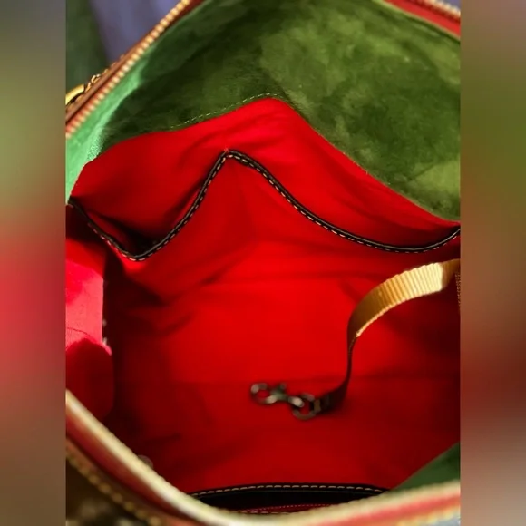 NWOT Dooney & Bourke Navy Florentine Leather Large Satchel - Picture 11 of 16